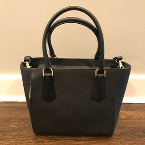 Dagne Dover Midi Signature Tote in Black